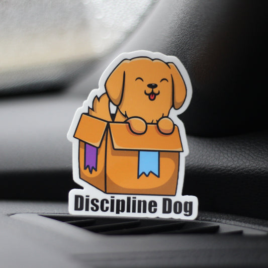 Discipline Dog Sticker